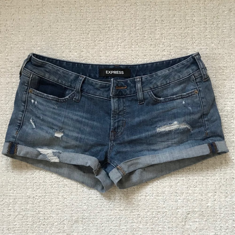 Express Rolled Cuff Shorts, Medium/8
